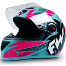 Capacete FW3 GTN Speed Azul Claro