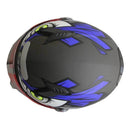 CAPACETE LS2 FF358 TRIBAL PRETO/AZUL FOSCO